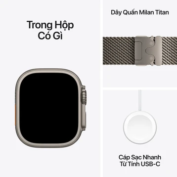 Apple Watch Ultra 4 49mm (5G) Viền Titan Dây Titan Size M - Ảnh 9