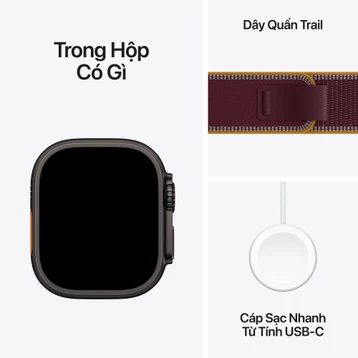 Apple Watch Ultra 4 49mm (5G) Viền Titan Dây Trail Size S/M - Ảnh 9